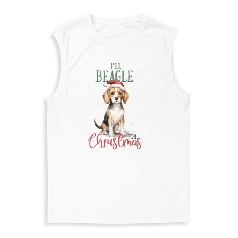 Beagle Karácsony Férfi Trikó