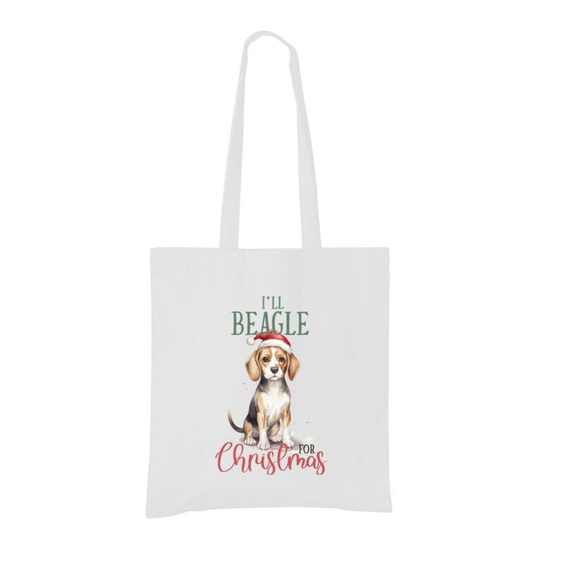 Beagle Karácsony Bevásárló Táska