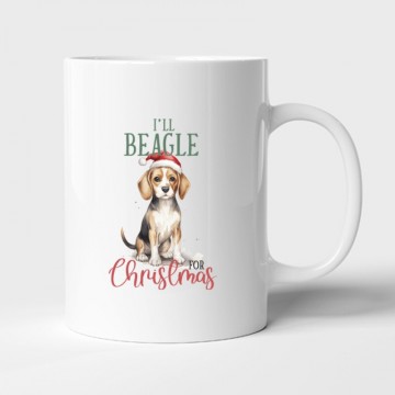 Beagle Karácsony Bögre