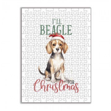 Beagle Karácsony Puzzle