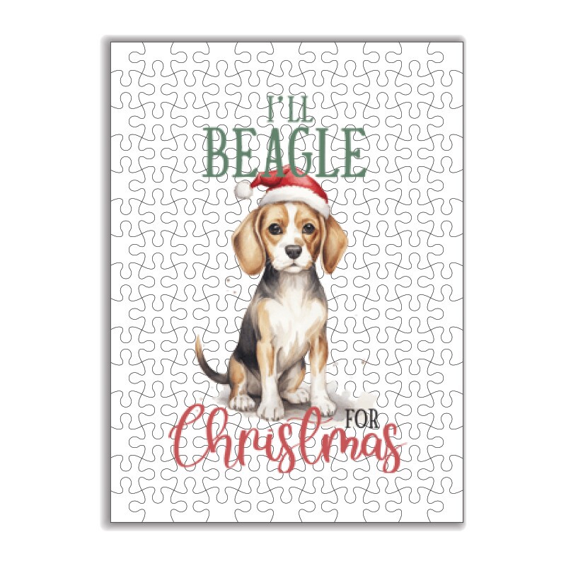 Beagle Karácsony Puzzle