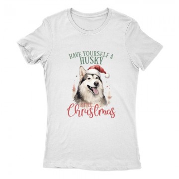 Husky Karácsony Női Póló