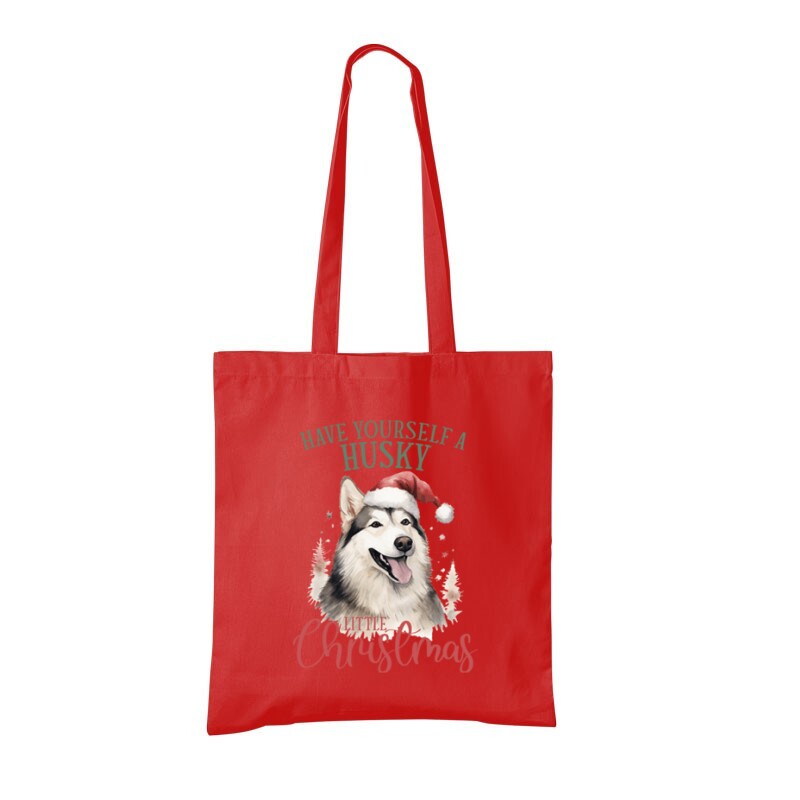 Husky Karácsony Bevásárló Táska