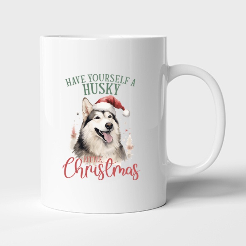 Husky Karácsony Bögre
