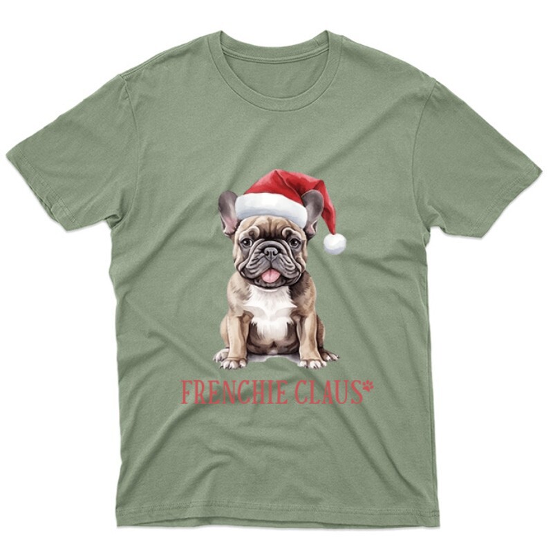 Francia Bulldog Karácsony Unisex Póló