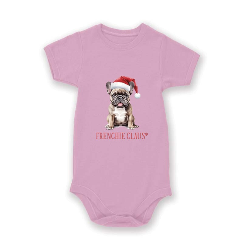 Francia Bulldog Karácsony Baby Body