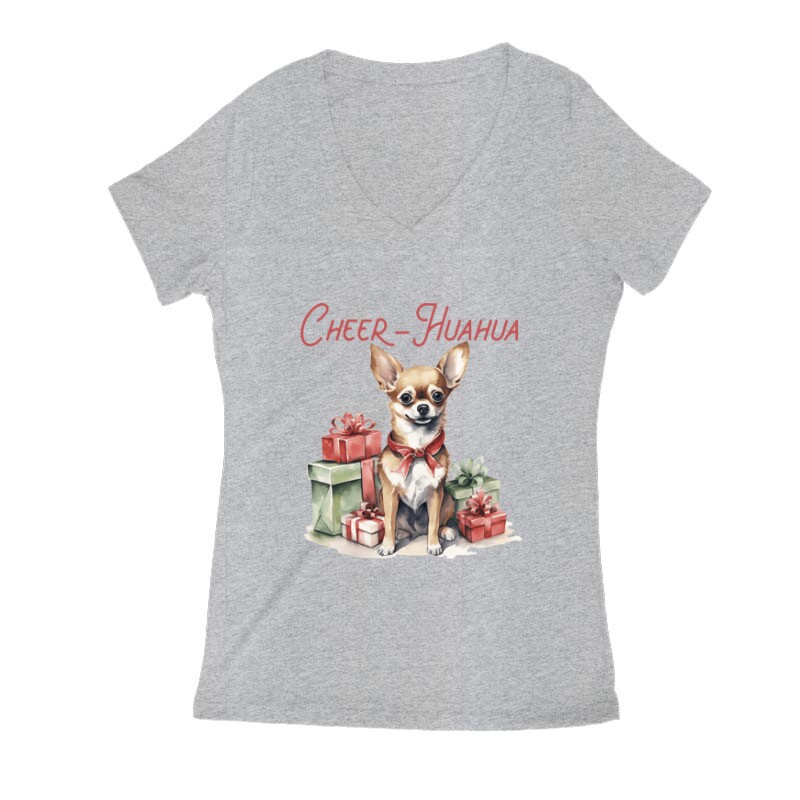 Csivava Karácsony Női V Kivágott póló