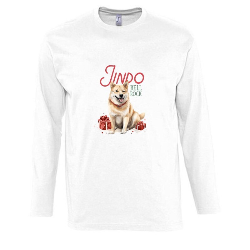 Shiba Inu Karácsony 2 Hosszú Ujjú Póló