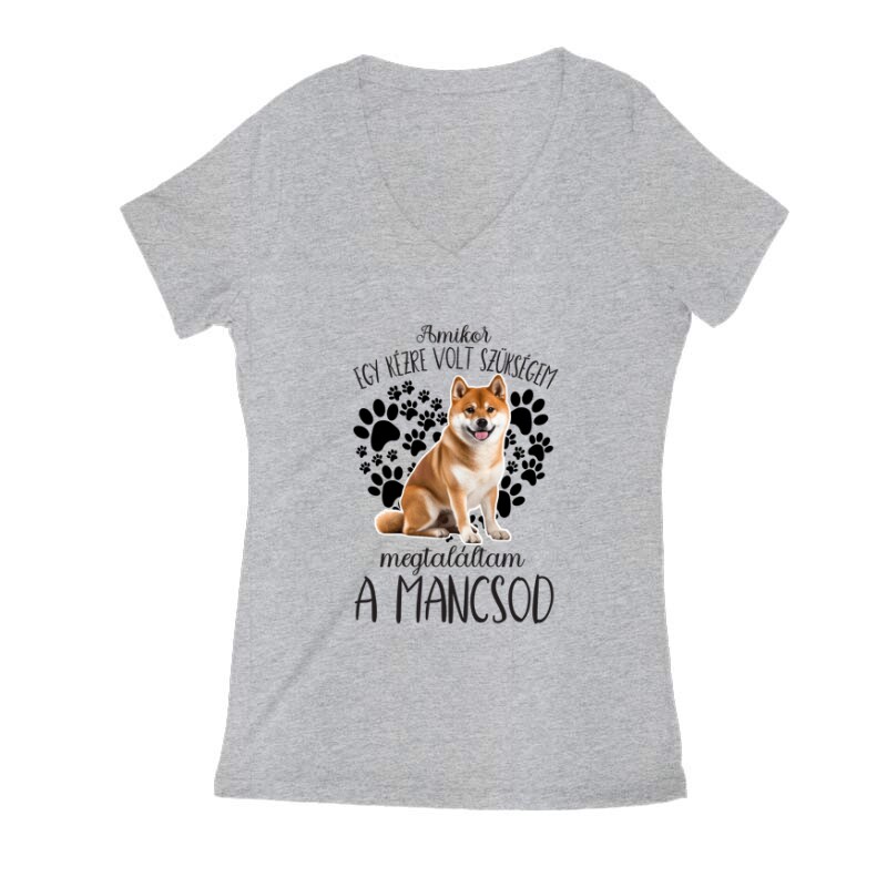 Magtláltam a mancsod (Tosa Inu ) Női V Kivágott póló