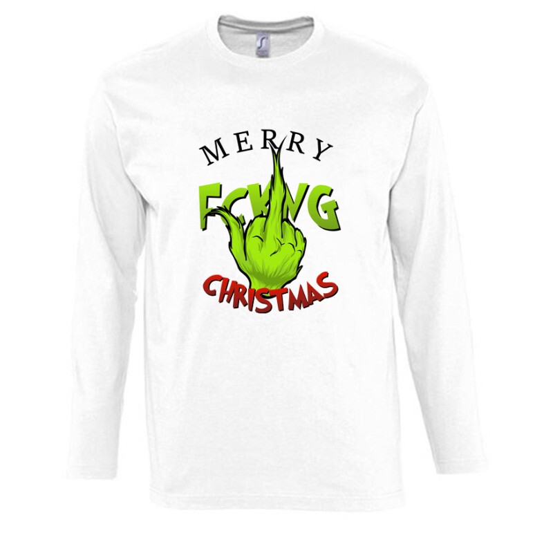 Merry Fucking Christmas Hosszú Ujjú Póló