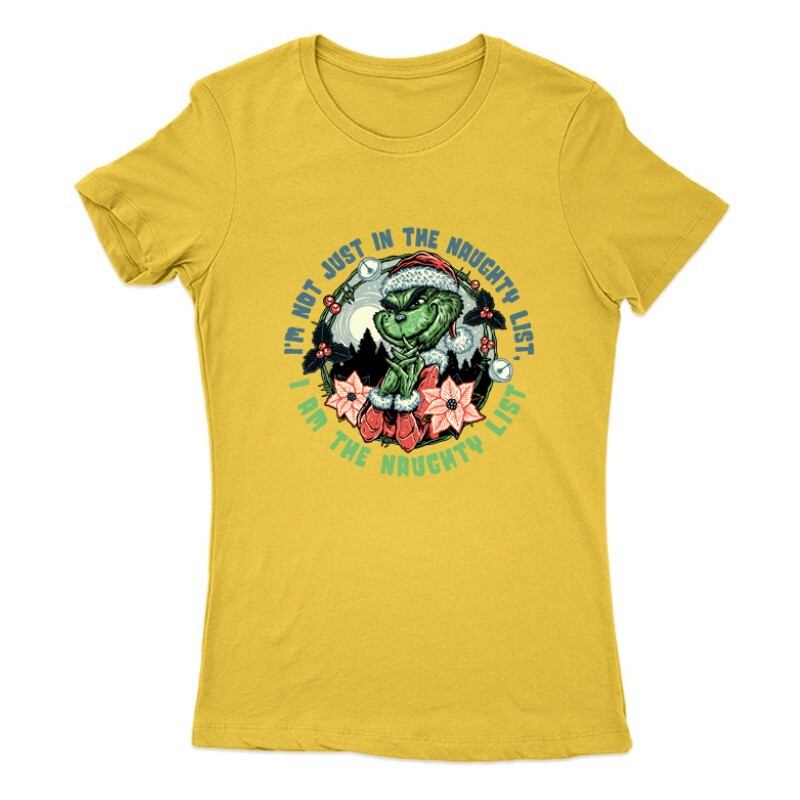 Grinch Naughty list Női Póló