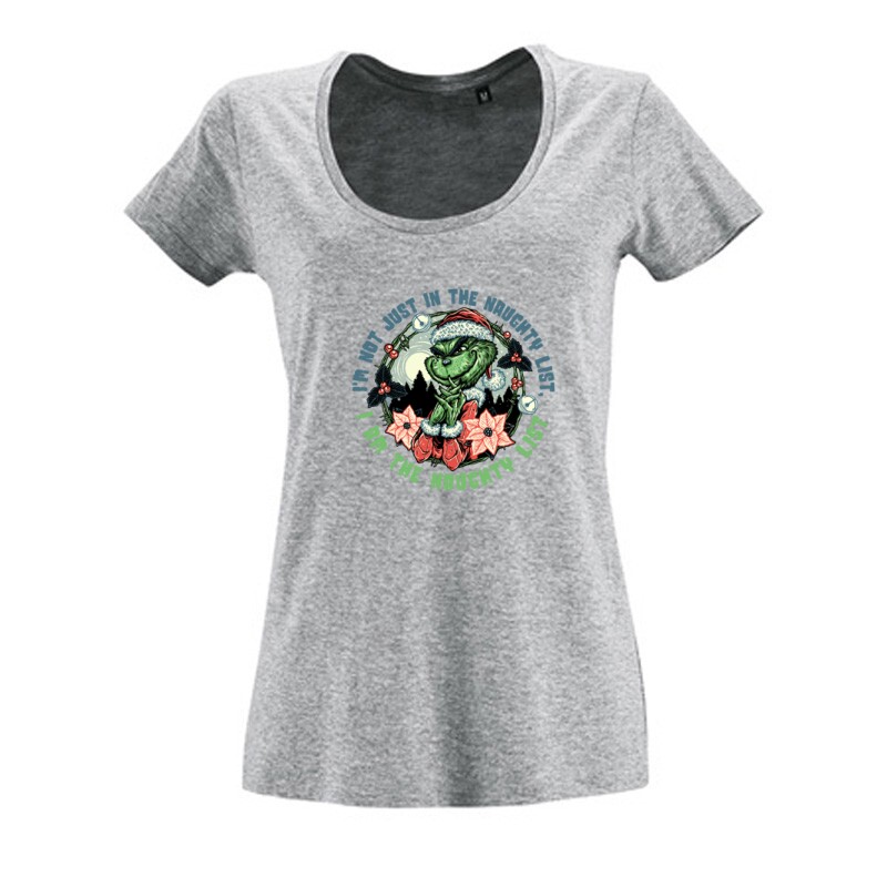 Grinch Naughty list Női O Nyakú Póló