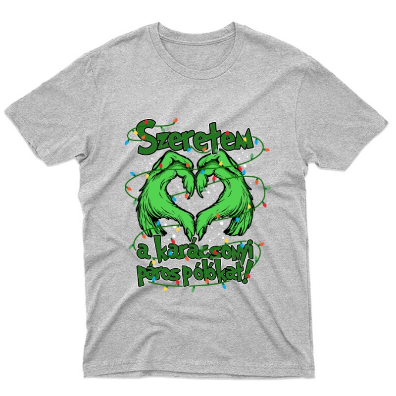 Szeretem a karácsonyi páros pólót Unisex Póló