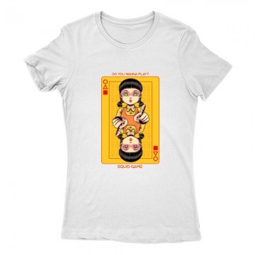 Squid game card Női Póló