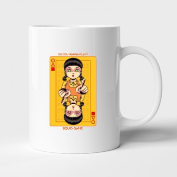 Squid game card Bögre