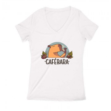 Cafebara Női V Kivágott póló