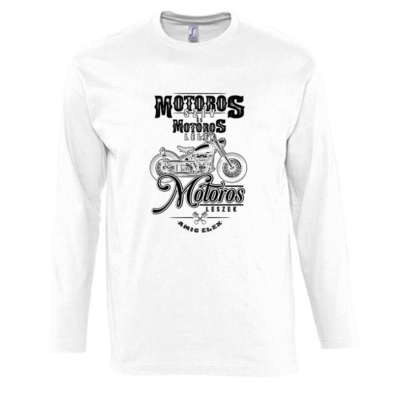 Motoros szív.motoros lélek Hosszú Ujjú Póló