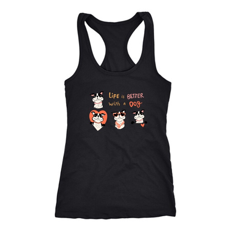 Life is better with a dog Női Trikó