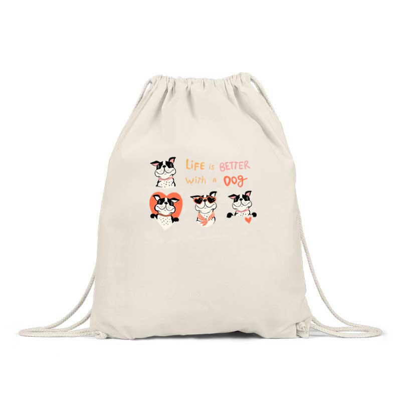 Life is better with a dog Hátizsák