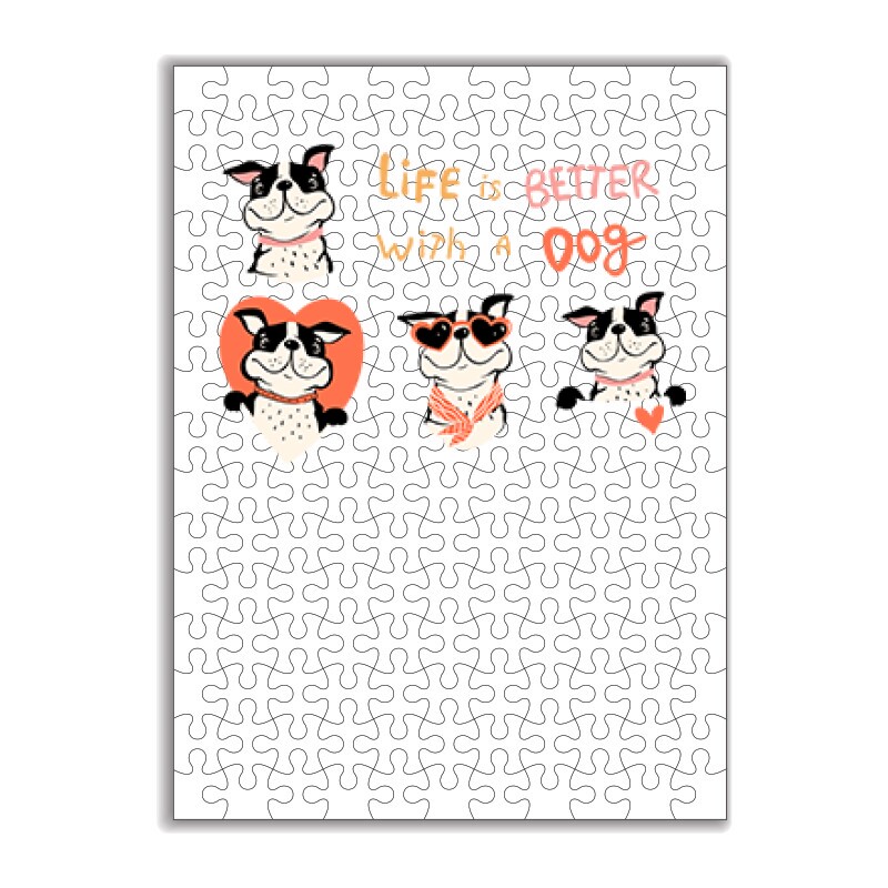 Life is better with a dog Puzzle