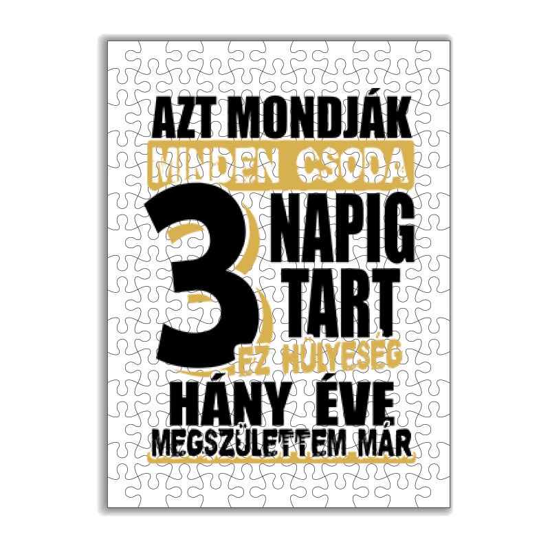 Minden csoda 3 napig tart Puzzle