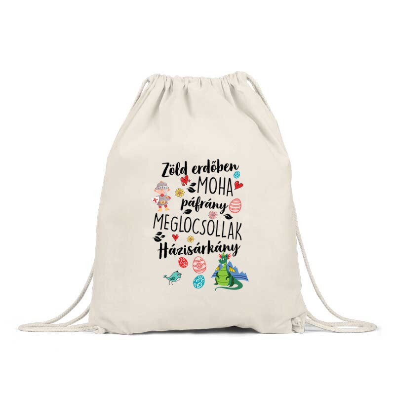 Zölderdőben moha páfrány Hátizsák