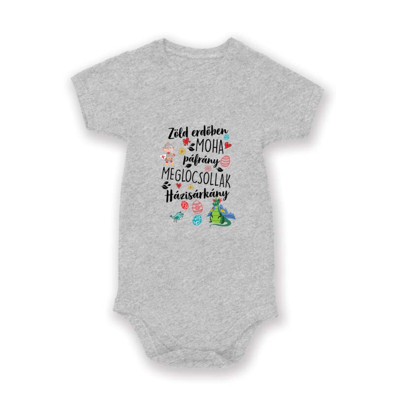 Zölderdőben moha páfrány Baby Body