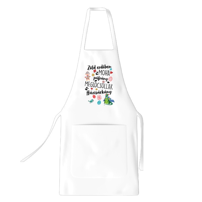 Zölderdőben moha páfrány Kötény