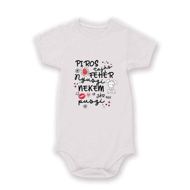 Piros Tojás, Fehér Nyuszi Baby Body