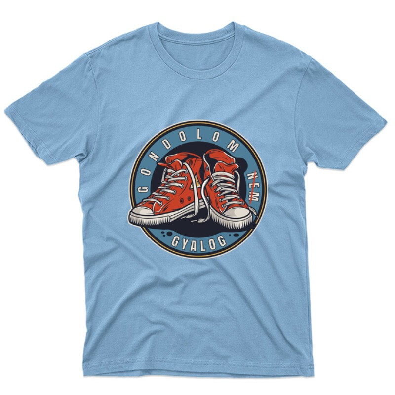 Gondolom nem gyalog kör logó Unisex Póló