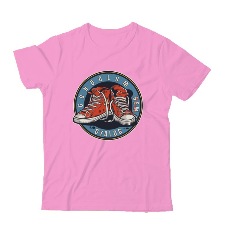 Gondolom nem gyalog kör logó Gyermek Póló