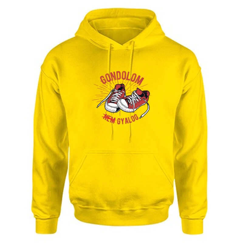 Gondolom nem gyalog retro Unisex Kapucnis Pulcsi