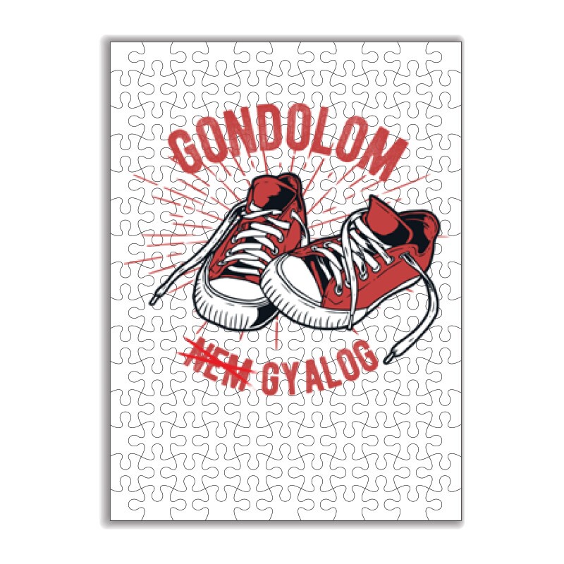 Gondolom nem gyalog retro Puzzle