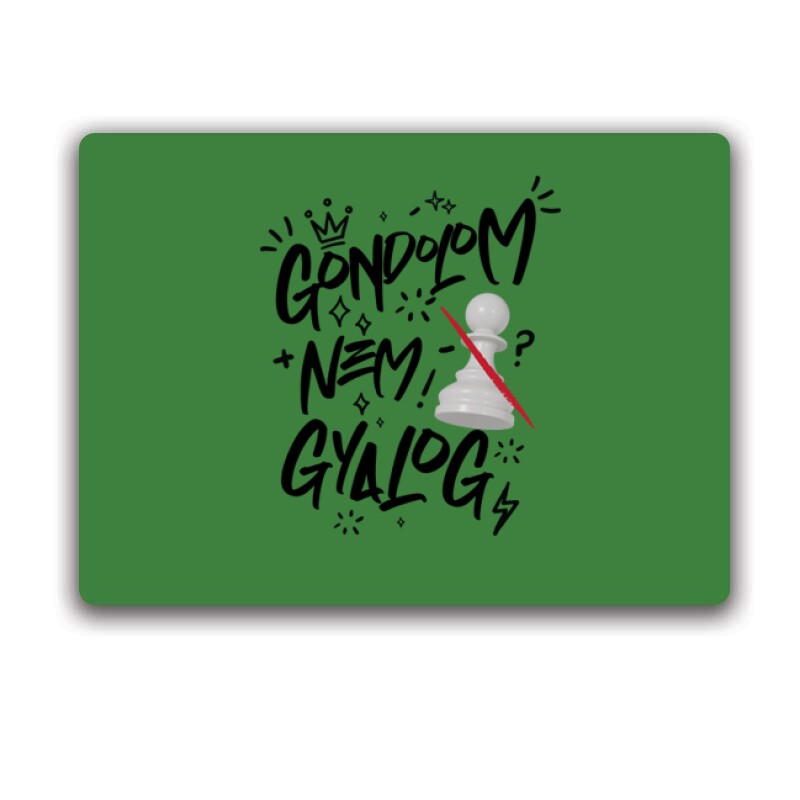 Gondolom nem gyalog figura Egérpad