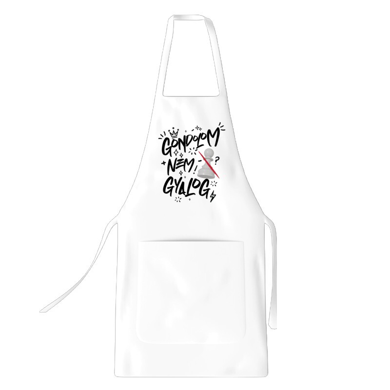 Gondolom nem gyalog figura Kötény