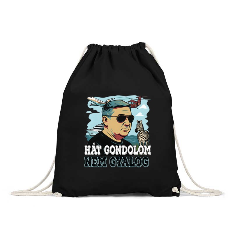 Gondolom nem gyalog (Lölő&zebra) Hátizsák