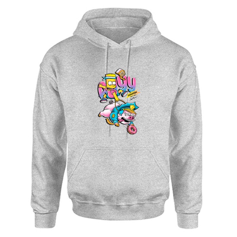 Bart caramba Unisex Kapucnis Pulcsi