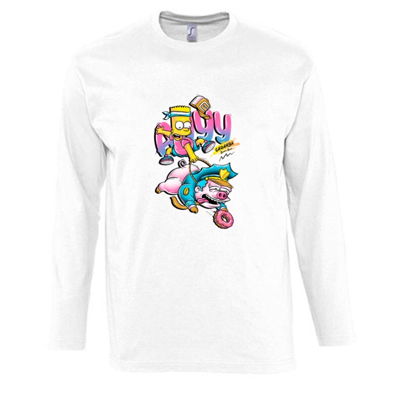 Bart caramba Hosszú Ujjú Póló