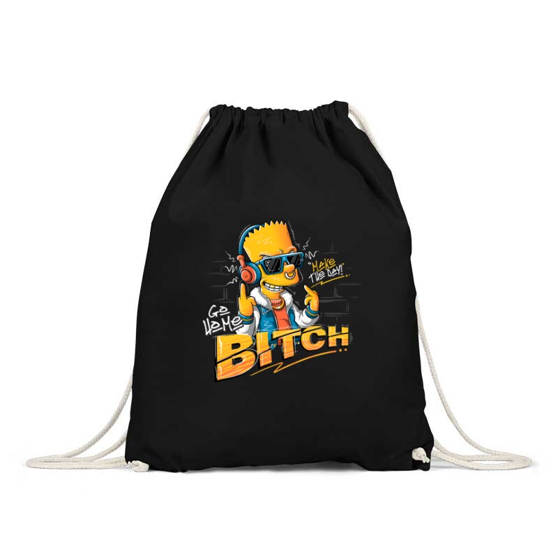 Bart Go home Bitch Hátizsák