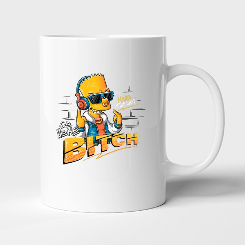 Bart Go home Bitch Bögre
