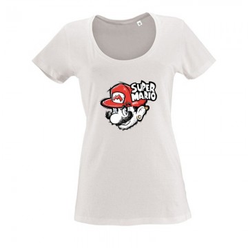 Super Mario Női O Nyakú Póló