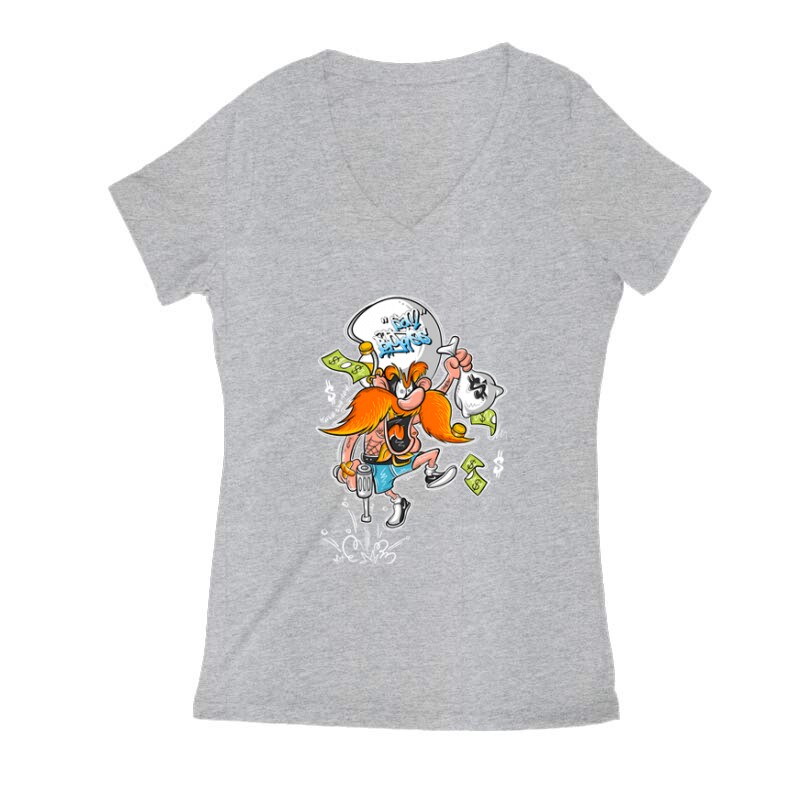 Yoshemite Sam Női V Kivágott póló