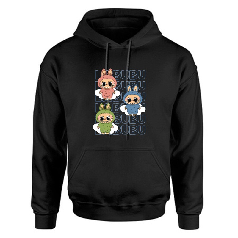 Blue labubu and friends Unisex Kapucnis Pulcsi