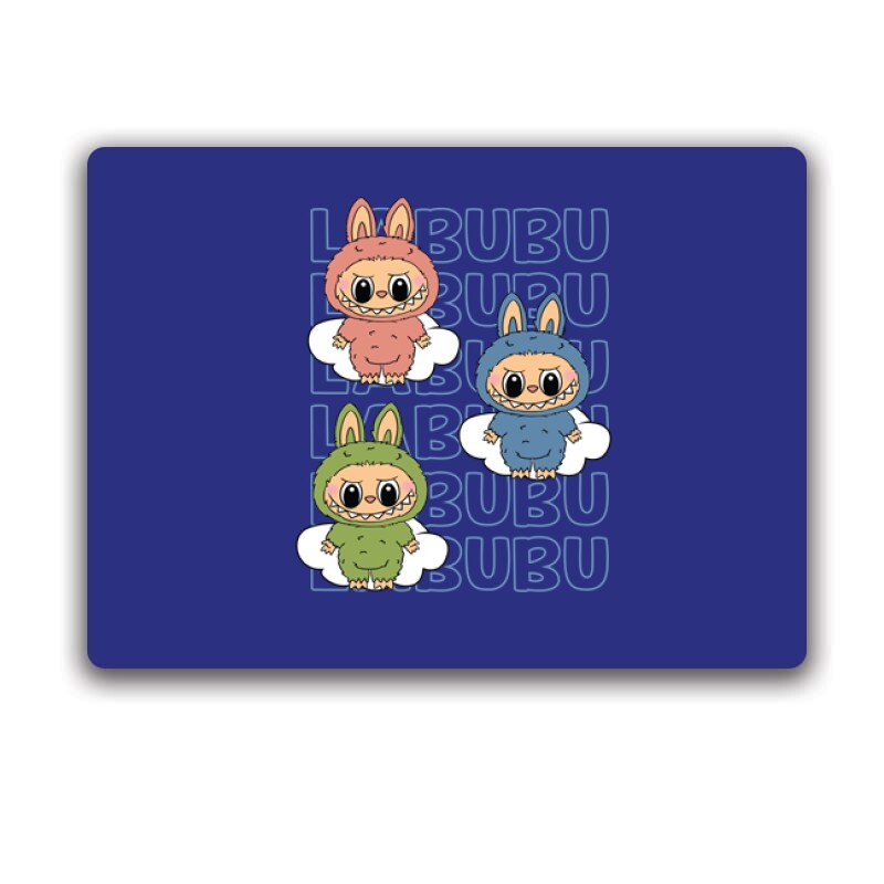 Blue labubu and friends Egérpad