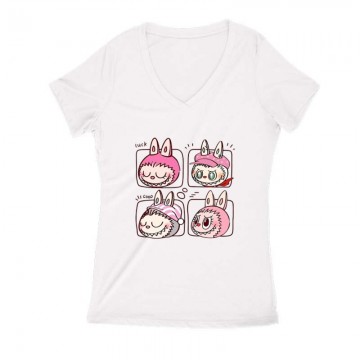 Cute labubu Női V Kivágott...