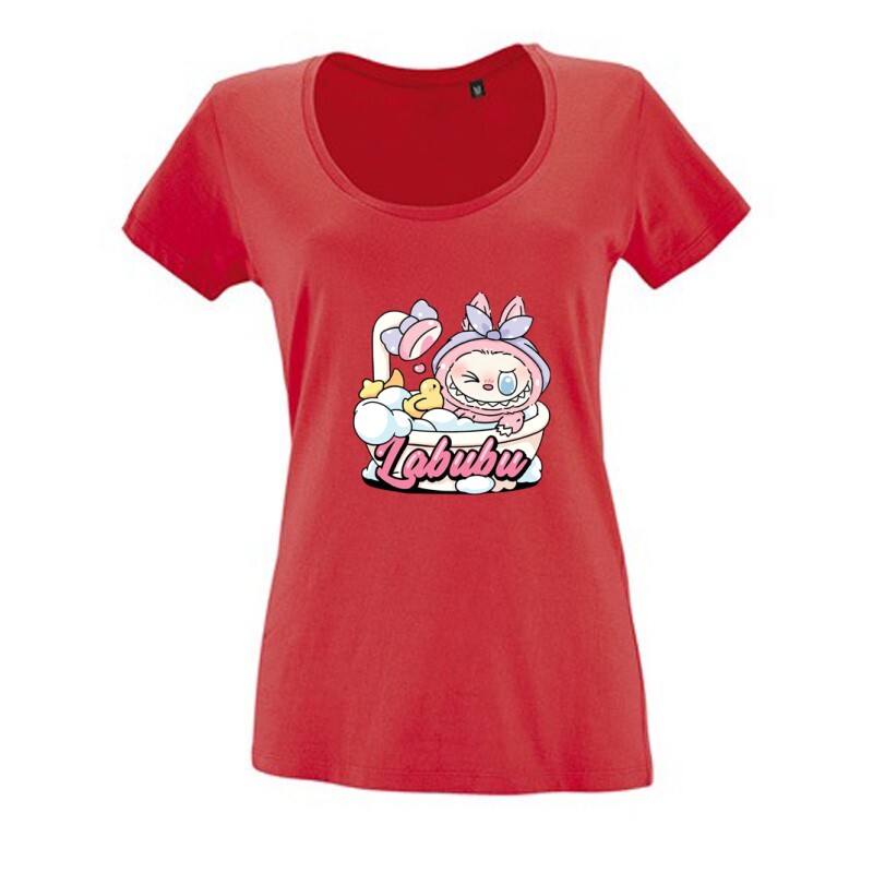Fürdő Labubu Női O Nyakú Póló