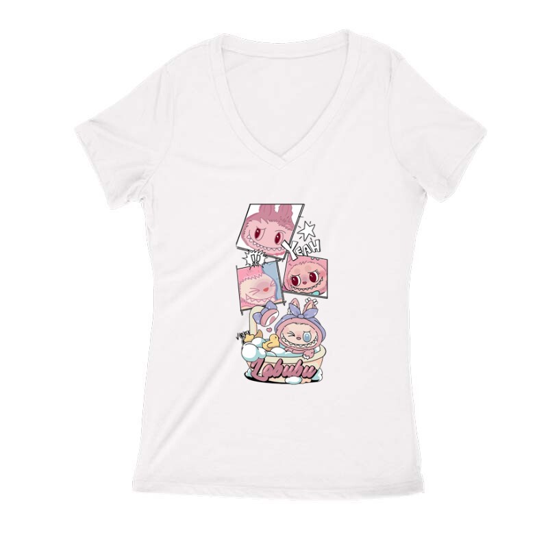 Fürdő Labubu 2 Női V Kivágott póló