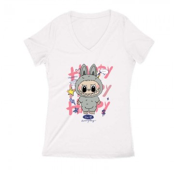 Happy Labubu Női V Kivágott...