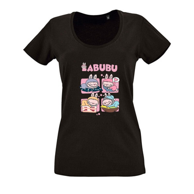 Alvó labubuk 3 Női O Nyakú Póló