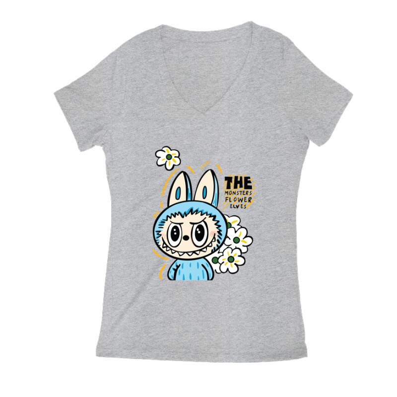 Flower  elves Női V Kivágott póló